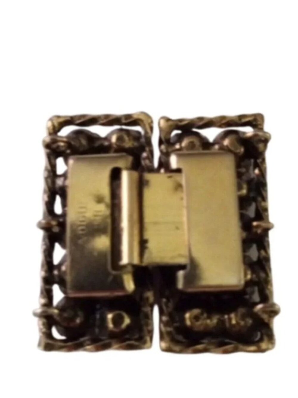 VOUGE JURY Signed Vintage Clasp - Picture 3 of 6